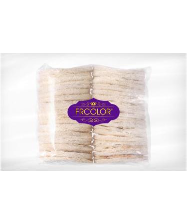 Frcolor 50 Pcs Loofah Face Pads | Exfoliating Sponges for Makeup Removal and Facial Scrub | Reusable Soft Skin Care Pads - Buy Online on GoSupps.com