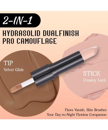 UShinein Glide&Hide Blurring Concealer Concealer & Contour Stick Creamy Texture concealers & Correctors Dark Circles and Wrinkles Dual Formula Liquid Tip & Balsem Stick Langdurige makeup up 1 - Buy Online on GoSupps.com