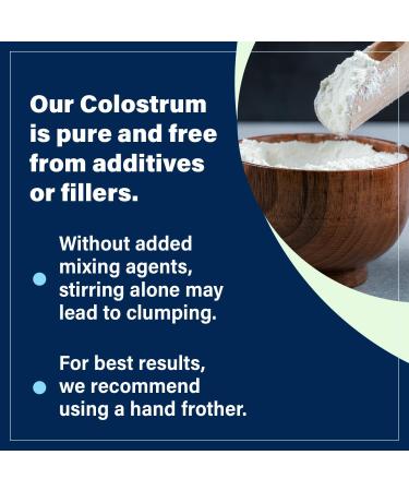Bovine Colostrum Powder Supplement (3000mg + 40% IgG + No Fillers) Supports Gut & Digestive Health Muscle Recovery & Growth Immune Support - Unflavored & Easy to Mix - Grass Fed - 60 servings 6.35 Ounce (Pack of 1) - Buy Online on GoSupps.com