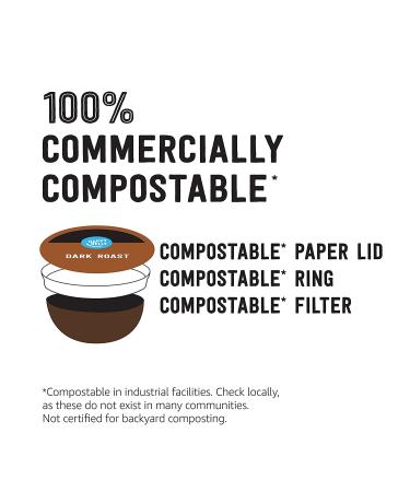 Happy Belly Dark Roast Coffee Pods - 96 Ct, Compatible with K-Cup Brewer - Buy Online on GoSupps.com