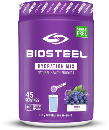 BioSteel Hydration Mix Great Tasting Hydration with Zero Sugar and No Artificial Flavours or Preservatives | Grape + Blue Raspberry Flavours 90 Servings 315 g (Pack of 1) Hydration Mix + Hydration Mix Zero Sugar - Buy Online on GoSupps.com