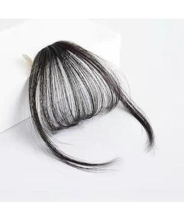 Clip In Bang Hair Extensions Bangs Fake Bang Hairpieces Natural Easy To Use Soft Hair Extensions Bangs For Women And Girls Natural black - with sideburns - Buy Online on GoSupps.com