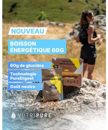 Boisson nerg tique Long Distance 60g Formule experte pour les efforts 1h30 : 60g de glucides BCAA lectrolytes pour performance et confort digestif - Buy Online on GoSupps.com