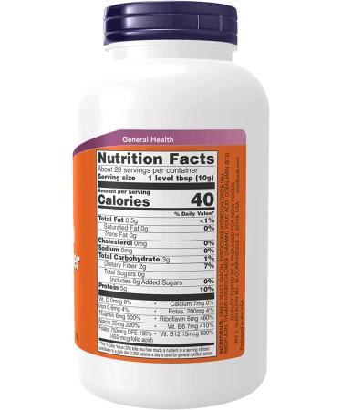 Now Foods Nutritional Yeast Powder 10 oz - Vegan & Gluten-Free Superfood - Buy Online on GoSupps.com