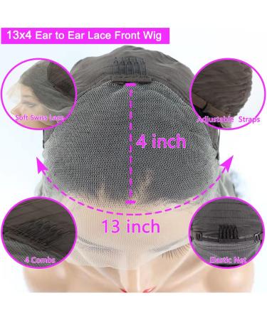 HD Transparent Body Wave 13x4 Lace Front Wig Human Hair 18 Inch - Pre Plucked, Glueless, Wet and Wavy with Baby Hair for Black Women - 150% Density - Buy Online on GoSupps.com