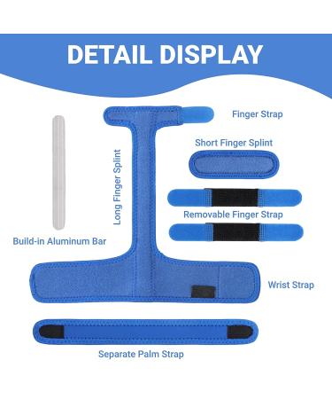 Milltrip Trigger Finger Splints - Universal Finger Brace for Arthritis Pain Relief & Support Thumb Stabilizer for Trigger Finger - All Finger Sizes - Buy Online on GoSupps.com