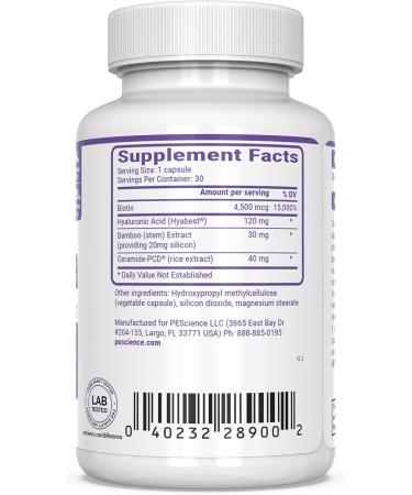 PEScience Renuvia One Daily Hair Skin Nails Hyaluronic Acid Blend - 30 Capsules - Buy Online on GoSupps.com