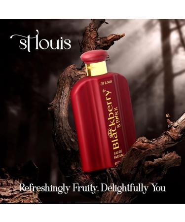 St Louis Blackberry Spark Eau De Parfum | Long-Lasting Fragrance for Men & Women | Ideal Gift for Birthdays Anniversaries & Special Occasions Best Gift (Pack of 100ml) - Buy Online on GoSupps.com