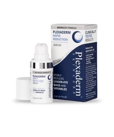 Plexaderm Rapid Reduction Eye Serum - Advanced Formula - Anti Aging Serum Visibly Reduces Under-Eye Bags, Wrinkles, Dark Circles, Fine Lines & Crow's Feet Instantly - Instant Wrinkle Remover for Face