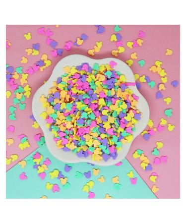 RT 100g Mixed Cute Mouse Head Polymer Clay Slices Soft Pottery Sprinkles for Slime Nail Art Decor DIY Craft Filling Accessories 5mm Y420 (Color : 9)