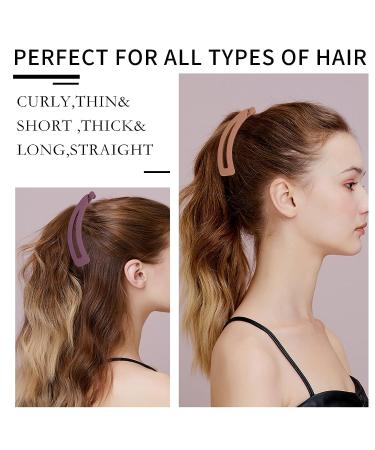 7pcs Matte Banana Hair Clips for Thick Hair - Strong Holder Ponytail Clips for Women - No Slip Fashionable Beauty Clamp - Buy Online on GoSupps.com