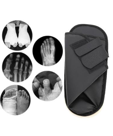 Adjustable Faux Leather Cast Shoe for Broken Foot - Open Toe Wide Fit Premium Support for Decompression Treatment (L - Buy Online on GoSupps.com