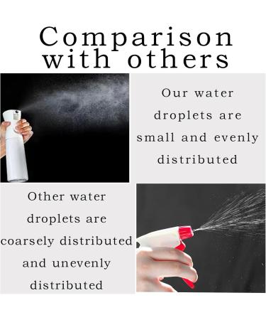 Basetousual 2 Spray Bottle - Continuous Ultra Fine Water Spray for Hairdressers (300ml Black & White) - Perfect Hair Mist for Styling & Hydration - Buy Online on GoSupps.com