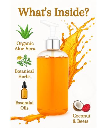 Aquaroma Natural Daily Skin Wash Cleanser for Sensitive Acne & Oily Skin With Aloe Vera Vitamin E Beta Carotene & Lecithin Vegan Daily Wash for Face Body Shaving & Scalp - 8.0 FL OZ - Buy Online on GoSupps.com