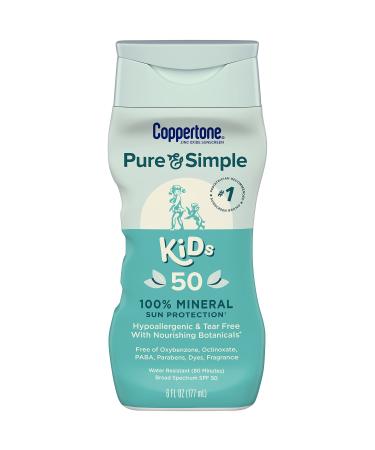 Coppertone Kids Pure & Simple Sunscreen Lotion SPF 50 6 fl oz (177 ml)