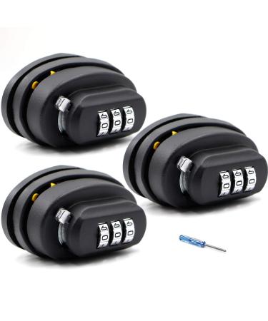 RioRand Trigger Lock 3 Digit Set Your Own Combination Gun Lock Black +Yellow 2