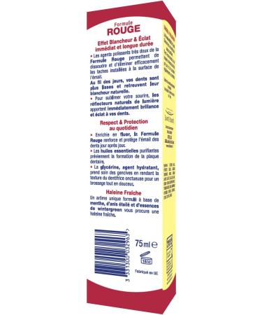 EMAIL DIAMANT Dentifrice Formule Rouge 75 ml - Premium Whitening Toothpaste for Healthy Teeth & Fresh Breath - Buy Online Internationally - Buy Online on GoSupps.com