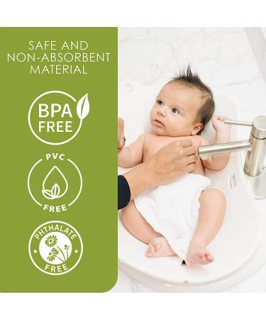 Puj Flyte Compact Infant Bathtub - Stylish Baby Bath Essential for Newborns and Infants | Home and Travel Friendly | 23.5 x 10.51 x 1.5 inches, White - Buy Online on GoSupps.com