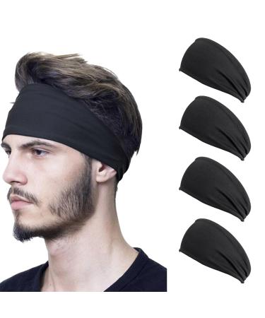 Mezrkuwr 4 pieces of sports headbands quickly drying welding tape stretchy headband for men and women to run football yoga fitness workout unisex - Buy Online on GoSupps.com