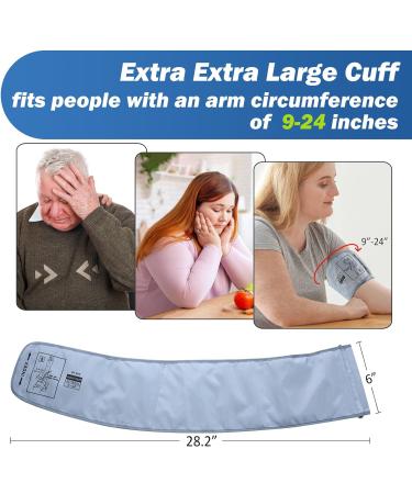 XXL Blood Pressure Cuff for Omron 9 -24 - Extra Large Replacement Cuff for Big Arms with 6 Connectors - Buy Online on GoSupps.com