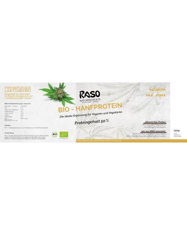Organic Hemp Protein Powder - Vegan High Protein Shake | 50% Protein Content | Plant-Based Nutritional Supplement - Buy Online on GoSupps.com