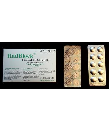 RadBlock 20 Coated Scored Potassium Iodide Tablets - Expire 2034 - Buy Online on GoSupps.com