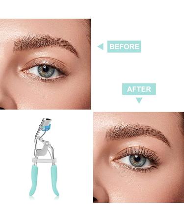 Zowor Eyelash Curler with Comb - Natural and Long Lasting Lash Curler for Women - Blue Eyelash Curler - Makeup Gift - Buy Online on GoSupps.com