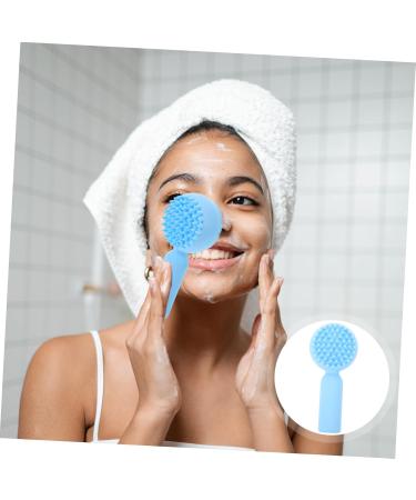 Bristles Face Cleaning Handheld Brush - Silicone Pore Facial Brush - 11.20x5.10x3.50CM - Perfect for All Skin Types - Shop Internationally - Buy Online on GoSupps.com