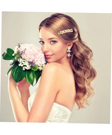 minkissy 1pc Hairpin Wedding Headpiece for Bride Crystal Alligator Clips Bling Hair Clips Decorative Hair Clips Hair Bangs Hair Barrettes Button Alloy Girl - Buy Online on GoSupps.com