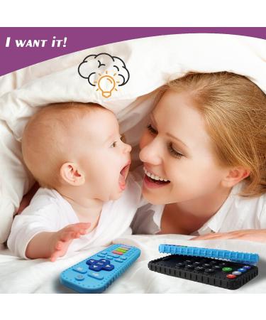 Teething Toys for Babies 2 Pack Baby Teething Toys Baby Toys 3-6 Months 6-12 Months Mobile Phone & Remote Control Teether for Baby Toddler Infant Baby Boy Girl Teether Chew Toys - Buy Online on GoSupps.com