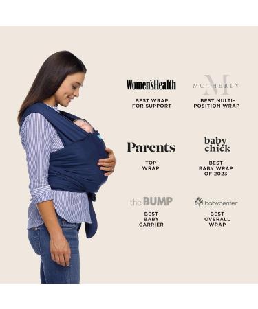 MOBY Midnight Classic Baby Wrap Carrier - 100% Cotton, One Size Fits All, Breathable and Stretchy - For Newborn to Toddler up to 33lbs - Buy Online on GoSupps.com