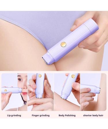 Tondeuse de bikini pour femme | Rasoir 2 en 1 tanche pour pilation de bikini toiletteur double t te pour le corps le visage les jambes les aisselles les bras les cheveux dame matin gym Violet - Buy Online on GoSupps.com