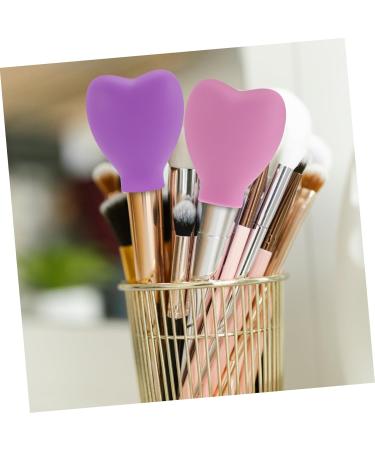 6-Piece Makeup Brush Dust Cover Set | Silicone Cosmetic Brush Holders & Lipstick Protection | Travel-Friendly Beauty Accessories - Buy Online on GoSupps.com