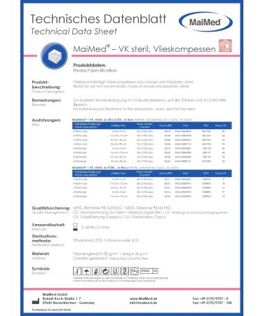 Buy 69Care Fleece Sterile Compresses 10x10 cm - 50 Pack | Non-Adhesive Wound Care for Blood & Secretion Absorption - Buy Online on GoSupps.com