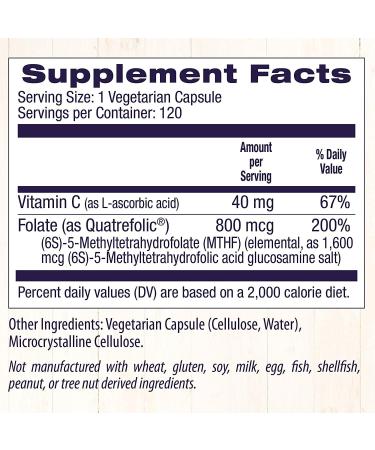 Healthy Origins Methyl Folate 800 mcg with Quatrefolic - Bioavailable Folate Supplement - Buy Online on GoSupps.com
