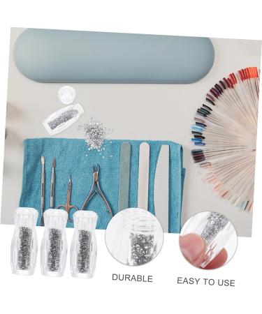 Beatifufu 3 Boxes Nail Art Accessories Nail Tech Accessories DIY Manicure Ornament Mini Nail Crystals Micro Pixie Nail Art Nail Embellishments Rhinestone Nail Beads Metal Bottled 3D Resin 6x2.5cm - Buy Online on GoSupps.com