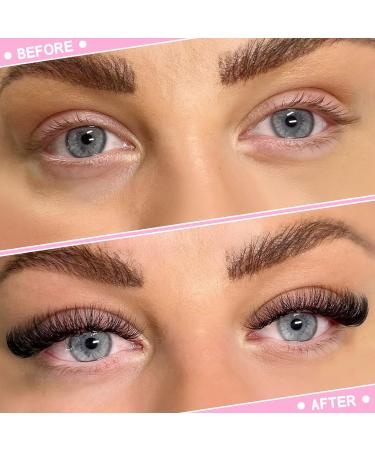 5D-D-0.10-13 Pointy Base Pre Made Fan Eyelash Extensions - 13mm 5D-D-0.10-DM - Russian Volume Lashes in C D Curl - Buy Online on GoSupps.com