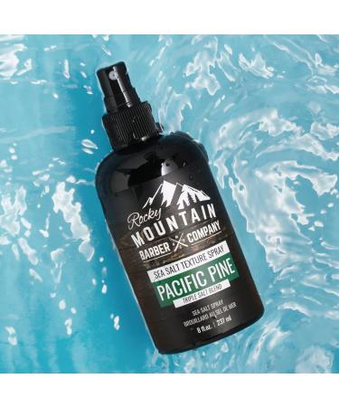 Rocky Mountain Barber Company Sea Salt Spray for Men - Volume Texture & Light Hold - Triple Salt Blend - 8 oz - International Shipping Available - Buy Online on GoSupps.com