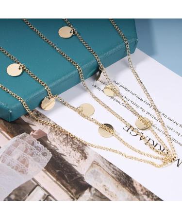 Andelaisi Boho Gold Disc Pendant Layered Head Chain - Gypsy Coin Hairchain for Women and Girls - Buy Online on GoSupps.com