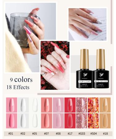 Phoenixy Poly Nail Gel Kit - 9 Colors Extension Gel Starter Kit with 48W UV LED Lamp - Manicure Tools Gift for Women - Buy Online on GoSupps.com