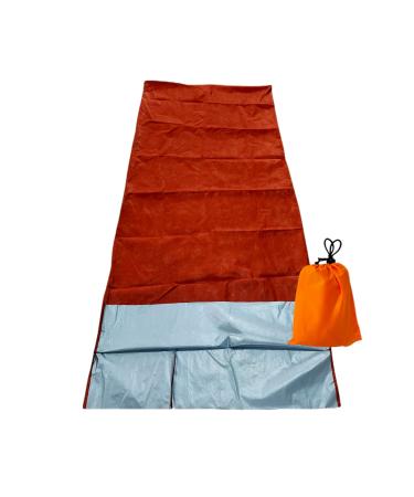 BESTHUNTINER Bivy Emergency Sleeping Bag,Thickness Material,Lightweight, Waterproof, Reusable, Thermal Bivy Sack Cover, Shelter Kit. orange