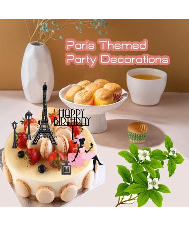 Plorbach 12pcs eiffel tower cake topper Paris Cake Topper - Buy Online on GoSupps.com
