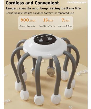 Top-Rated Electric Scalp Massager - 5 Modes Red LED Vibration Automatic | Perfect for Home & Travel - Buy Online on GoSupps.com