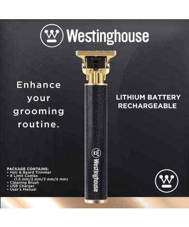 Westinghouse Beard Trimmer for Men - Precision Cordless Electric Trimmer with 4 Attachments | Premium Rechargeable Hair & Beard Grooming - Buy Online on GoSupps.com