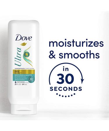 Dove Ultra Daily Moisture Concentrate Conditioner 20 oz - Fast-Detangle, Hydrates Dry Hair, 2X More Washes - Buy Online on GoSupps.com