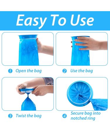 15 Disposable Vomit Bags - 1000ml Leak-Resistant Emesis Bags for Morning Sickness & Travel - Ideal for Kids Pregnant Women & Taxis - Buy Online on GoSupps.com