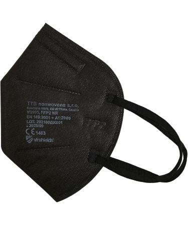Virshields FFP2 Mundsprung Mask - 5-Layer Protective Face Mask | PFE 94% VFE 99.99% EN 149:2001+A1:2009 | Bulk Options 10-2000 pcs | Made in EU | Available in Black - Buy Online on GoSupps.com