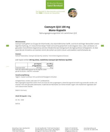 Coenzyme Q10 100 mg Mono-Capsules Q10 Pure 100% Natural Best Quality (KANEKA) - Buy Online on GoSupps.com