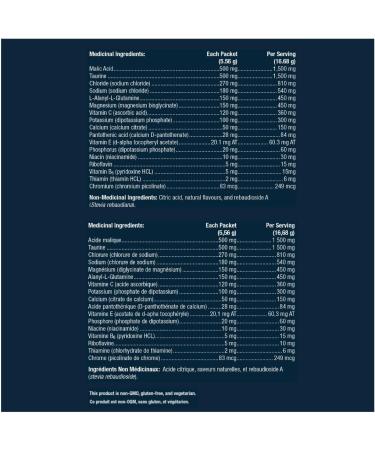 Metagenics - ElectroPlus - Electrolytes Powder - Lemonade - 166.8 g - 5.88 Oz - 30 Packets (5.56g - 0.02 Oz) - Buy Online on GoSupps.com