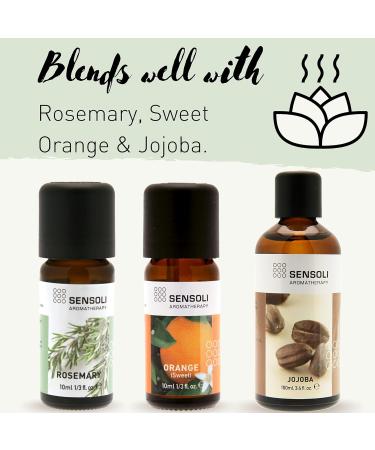 SENSOLI Eucalyptus Essential Oil 10ml - Pure & Natural Aromatherapy Oil for Diffusers - Buy Online on GoSupps.com